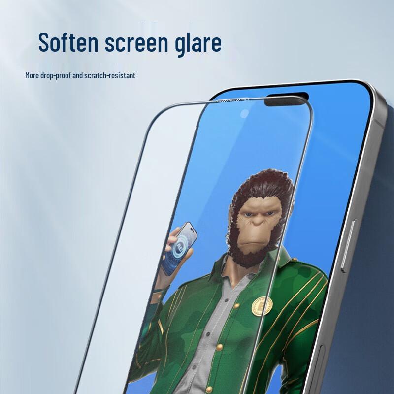 Mr. Blue Ape Matte Anti-Glare Tempered Glass for iPhone 16 Pro Max