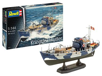 Revell WWII Немецкий боевой рыболовный катер Пластиковая модель 05242 1/144 (Корабль)