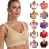 Women Sport Yoga Bras Plus Size Seamless Brassiere Breathable Wire Free Bralette Underwear Comfortable Active Removeable Padded