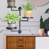 Rotating Wall Plant Stand Window Plant Display Stand Potted Plant Holder 3 Tiered Floating Plant Shelf for Home Houseplants