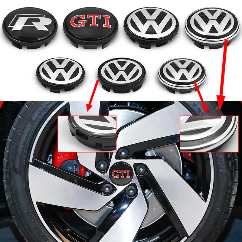 2026 Горячие Для VOLKSWAGEN VW 4 шт. 55 мм 65 мм VW Автомобильный Стайлинг Заглушки Центральные Колпачки Ступицы Значки Аксессуары Для Volkswagen R GTI Golf