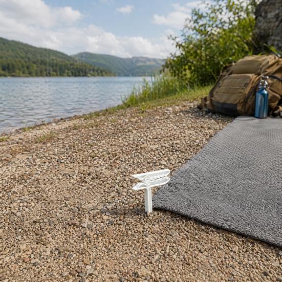 4Pcs Beach Towel Fixing Clip Stake, Windproof Outdoor Picnic Blanket Sand Spikes, Portable Blanket Holder Picnic Mat Clamps