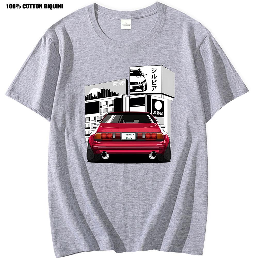 Аниме футболка Fragment футболка Белая Jdm Boost Turbo Японские Автомобильные Фанаты Гоночная Футболка с Коротким Рукавом Оверсайз Футболка