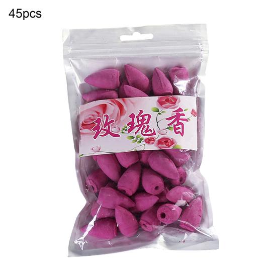 45 шт./компл. конус для благовоний, крошечная башня, благовония в форме конуса с естественным обратным потоком для спа