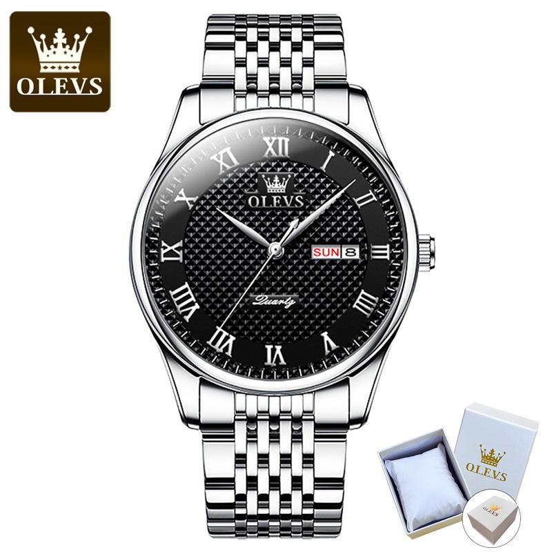 OLEVS 5562 с подарочной коробкой Roman Lelock Кварцевые часы Светящиеся мужские часы