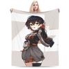 ZZZ Ellen Nicole Miyabi Plush Blanket Girls Boys  Flannel Throw Blanket For Couch Chair Super Warm Custom Quality Bedspread Gift