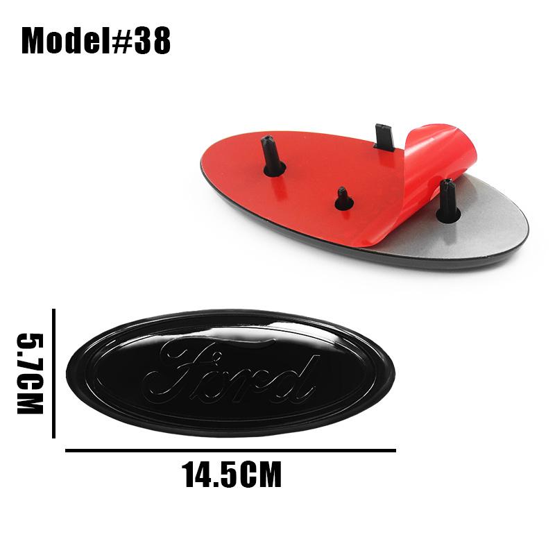 DRZG2 22.3cm 14.5cm Car Styling Logo Front Grille Emblem Rear Trunk Badge Accessories For Ford Mondeo MK2 MK4 F150 F250 F250 GT GT500