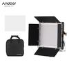 LED Video Light Panel Fill-in Lamp with Barn Door 480 LED Beads Adjustable Brightness