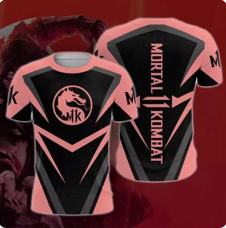 Mortal Kombat 11 T-shirt fighting game elements 3D print T-shirt top fashionable summer for women and men