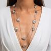 European & American Multi-layer Jewelry: 2-Piece Irregular Gold Chain Necklace Set