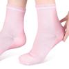 Gel Moisturizing Socks Feet Treatment Silicone Crew Socks Women Foot Spa Pedicure Socks for Dry Cracked Heel Care