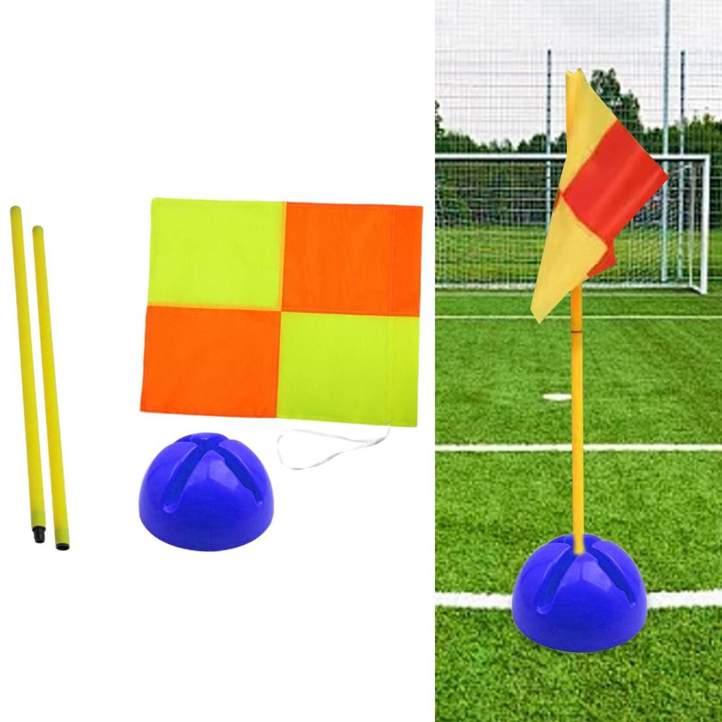 Футбольный уголок с флагом, футбольное поле, игровое оборудование для