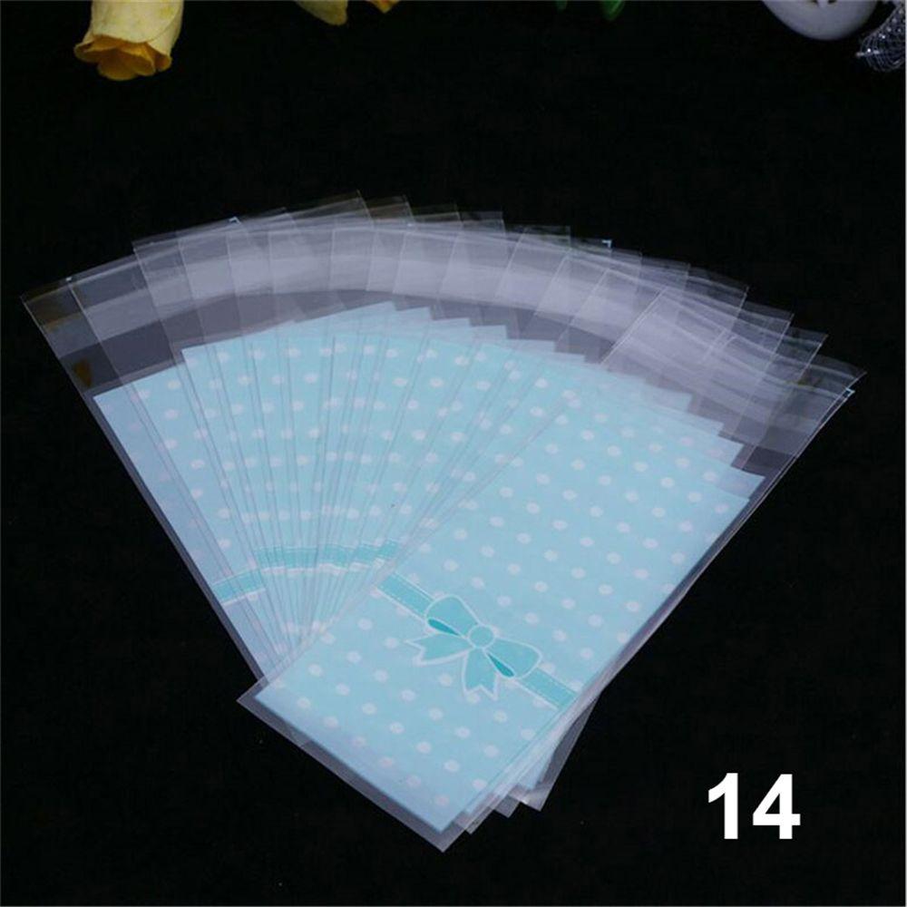 100pcs/lot Cute Bow Party Supplies Wedding Favors Lipstick Bag Gift Packages OPP Bags Plastic Pocket