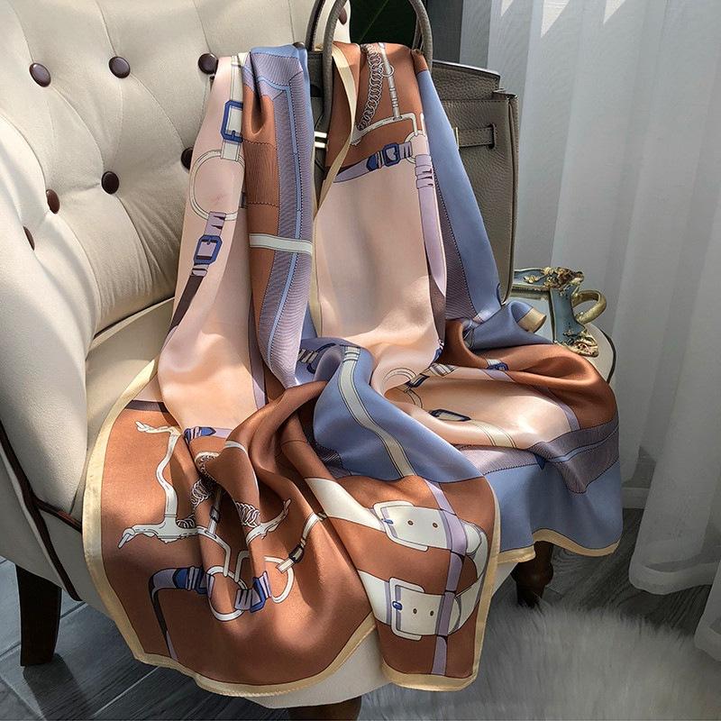 Ханчжоу 100% натуральный шелковый шарф для женщин, бандана, длинные шарфы, платок, роскошный высококачественный хиджаб, эшарпе, пашмина