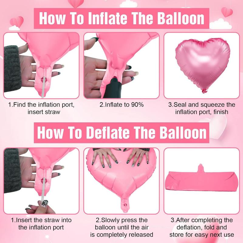 10 шт. 18 дюймов Большие Красные Шары-Сердца из Фольги Для Дня Святого Валентина Свадебного Девичника Годовщины Помолвки Украшение