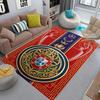 Royal Emblem Checkerboard Background carpet Living room and bedroom mats Suitable for all seasons Doormat Protective pad Fashion