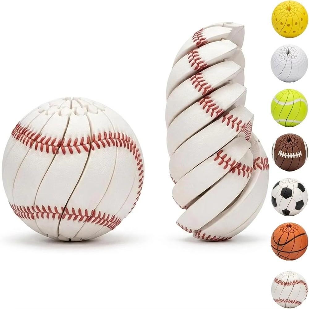 Relaxation Baseball Fidget Ball Toy Extendable Creative Twistsphere Fidget Toy Portable Novelty Stress Relief Toy Kid/Adult