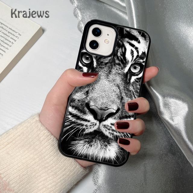 Krajews Animal tiger soft Phone Case Cover For iPhone 17 Air 16 15 14 plus 12 13 pro max coque Shell Fundas