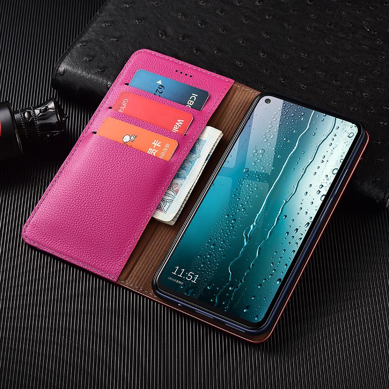 Lychee Pattern Luxury Leather Wallet Phone Case for Nokia 5.1 5.3 5.4 6.1 6.2 7.1 7.2 8.1 8.3 Plus Magnetic Flip Cover