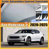 Для Polestar 2 P317 2020~2025 Козырек от солнца на люк Электростатическая адсорбция Защитные козырьки от УФ-лучей Аксессуары для автомобиля