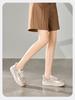 Saturday ST&SAT Fashion Women's Shoes Low cut Board Shoes Thick soled Tall White Shoes