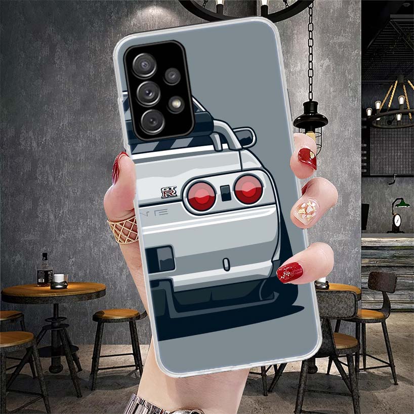 Япония JDM Спортивные Автомобили Комикс Мягкий Чехол Для Телефона Для Samsung Galaxy A12 A22 A32 A52 A72 A02S A51 A50S A71 A70 A31 A20S Note 20 Ultra