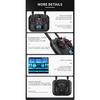 HotRC HT-10A Transmitter HT10A 2.4G 10CH Left / Right Hand Throttle Remote Control F10A Receiver for RC Plane Drone Aircraft Car