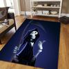 Grim Flannel Pattern Square Carpet,Area Rug,Carpet Rug for Living Room Bedroom Sofa Playroom Decor,Non-slip Floor Mat