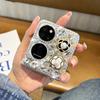 Роскошный чехол со стразами для телефона huawei p50pocket, складной, с жемчужной камелией, zflip7 Muse case