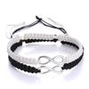 Simple Alloy 8 Characters Infinite Love Woven Adjustable Bracelet Creative Friendship Couple Bracelet Bracelet