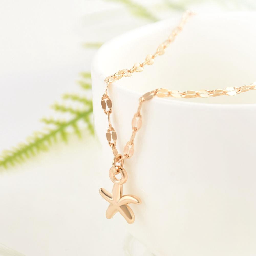 Jewelry Gold Plated Sandals Anklet Ankle Chain Foot Bracelet Starfish Pendant