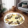 1pc home carpet bee and flowers design for office decor gift living room bedroom non slip carpet