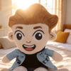 Miniso Plush Doll Cute Cartoon Character Plush Toy Soft Plush Doll with WHATs POPPIN Text