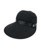 Munsingwear MG5SCP00L Visor Cap with UV Heat and Linen Includes Cosmetic Care BK00 Women's 2-Way Protection, Shielding, Material, Tape, Black,