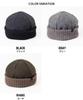 ШЕРСТЯНАЯ ВЯЗКА ROOL KNIT Roll Cap Knit Fisherman Cap Hat шерстяная защита от холода теплая простая повседневная Один размер подходит большинству хаки [Nakota] мужская женская осень/зима