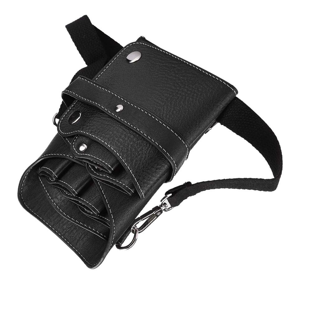 Adjustable Strap Hairdressing Tool Storage Bag PU Leather Stylist Tool Organizer For Hairdressers