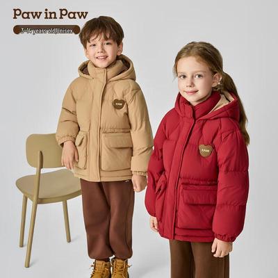Детская свободная пуховая куртка PawinPaw с мультяшным медведем