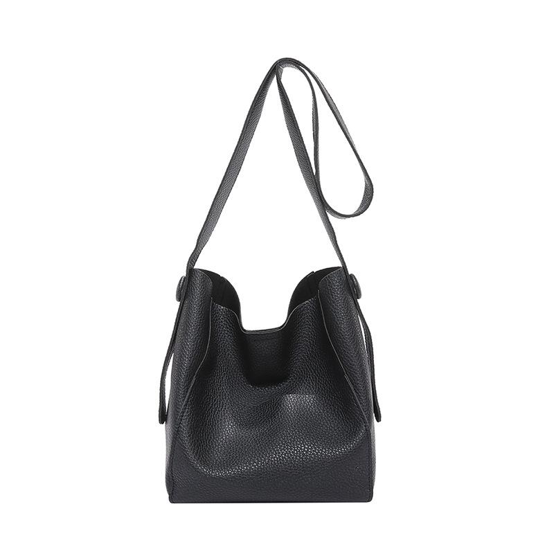 Популярные сумки этого года женские сумки 2024 новые модные осенние сумки-мессенджеры с широкими ремешками простые пригородные переносные сумки-ведра