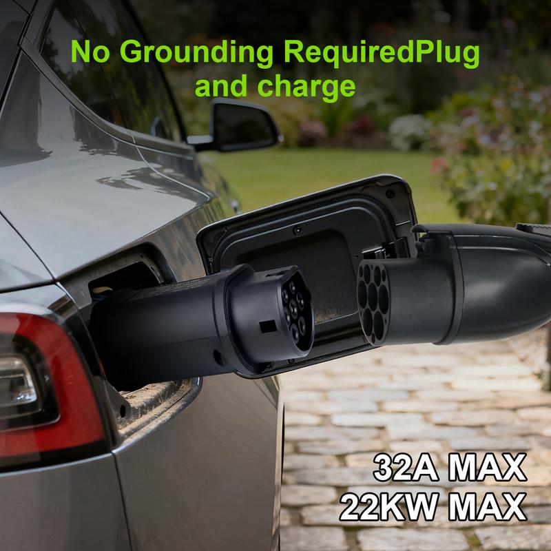 32A 7KW IP54 GBT to Type 2 EVSE Charging Adapter 22KW GBT To IEC 62196 Type2 Standard Electric Vehicle Charging Connector
