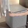Houndstooth Giant Can Hold Buggy Bag Large Capacity Clothes Bag Mildew-Proof Quilt Storage Basket Boxes Moving Packing