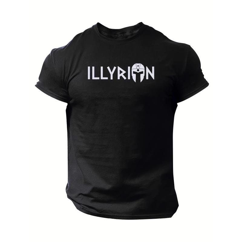 Men's Albania Illyrians Graphic T-Shirt - Breathable Moisture-Wicking Quick-Dry Shirt with Albanian Heritage Illyrian Warriors Print, Lightweight