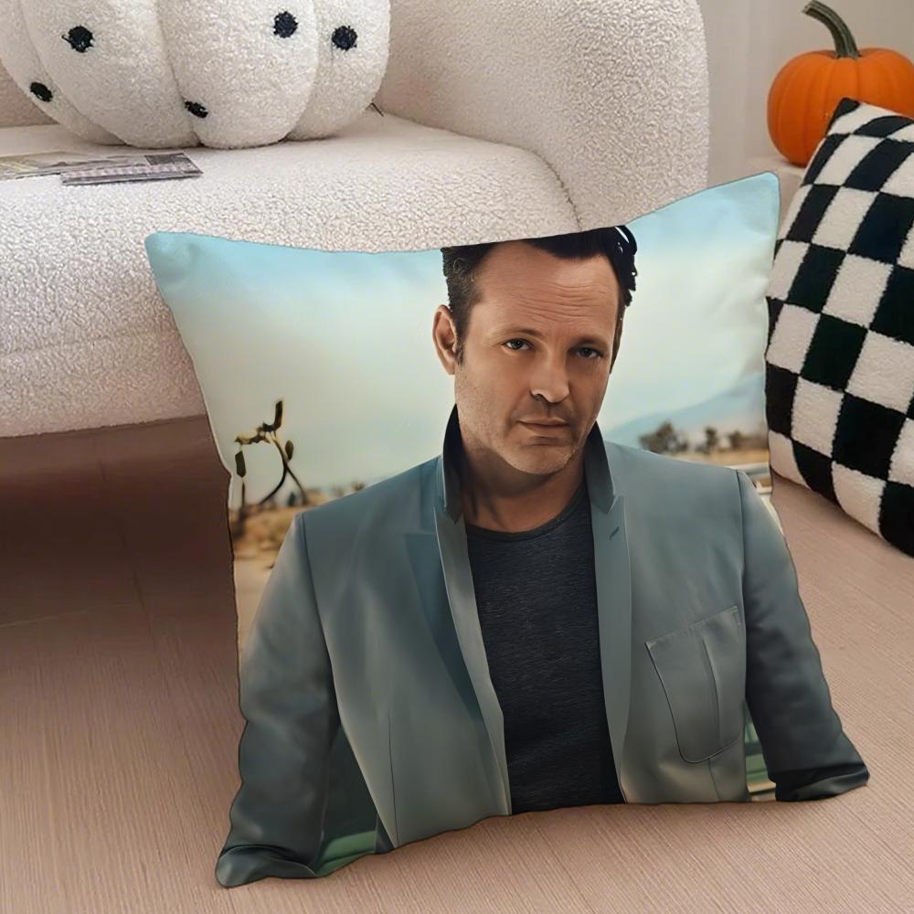 VVince Vaughn Cushion Cover Throw Pillow Cover Hidden Button Durable Polyester Chair Cushion