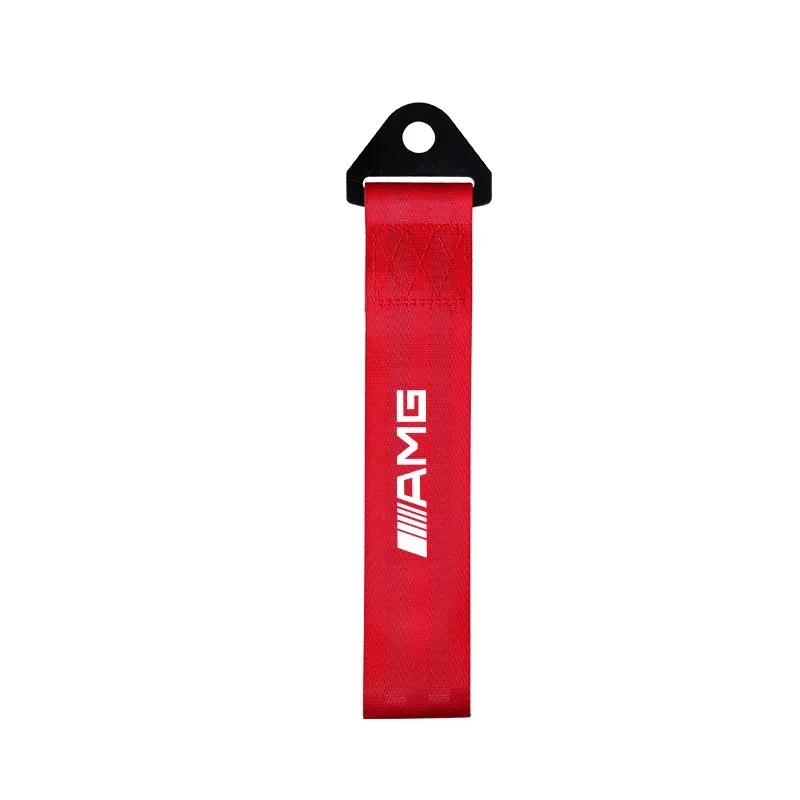 DMU3   1pcs For Mercedes benz A B R G Class GLK GLA C200 Towing Rope Nylon trailer Tow Ropes Car Tow Eye Strap Tow Strap Bumper Trailer