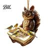 Garden Bird Feeder for Wild Birds Resin Squirrel Feeder, Outdoor Hanging Synthetic Backyard Patio Decoration Shaped