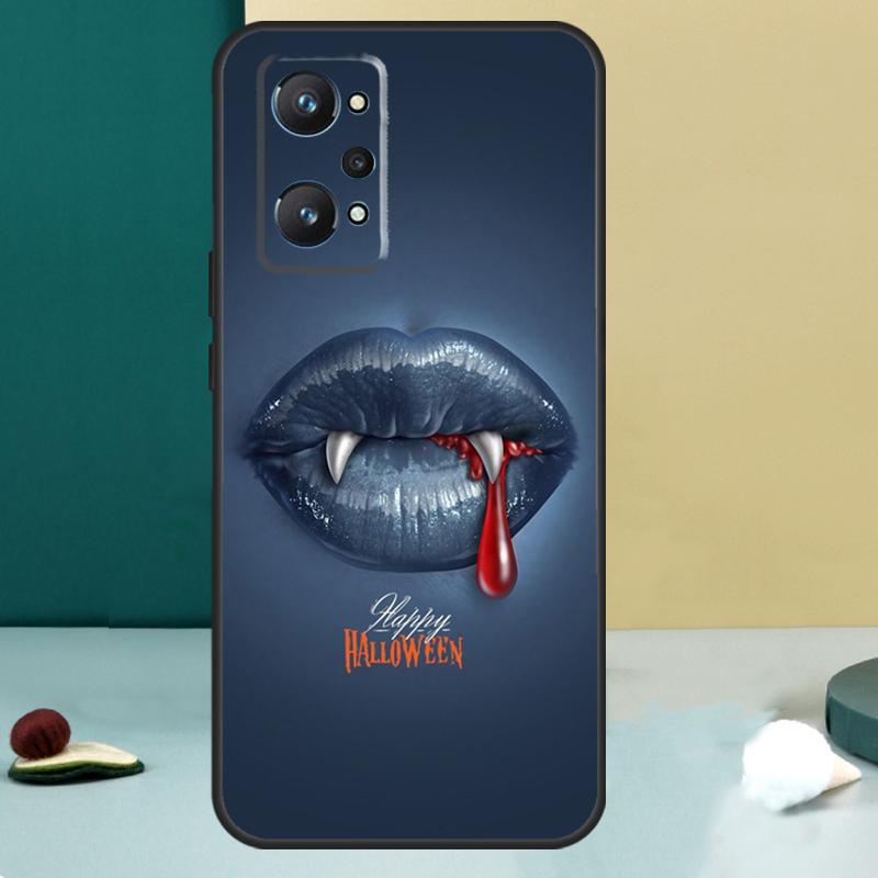 Сексуальные губы вампира Для Realme GT 6T 5 6 GT 7 Pro C67 C75 C61 C55 C53 C51 C21Y C25S 10 11 12 13 14 Pro Plus Чехол