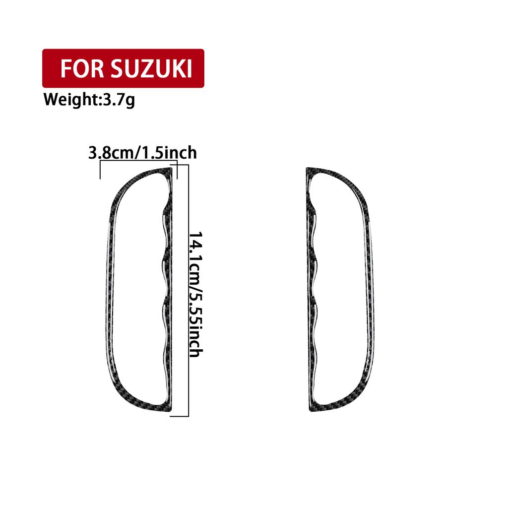 For Suzuki Grand Vitara 2003-2005 Carbon Fiber Door Storage Box Frame Panel Cover Decorative Car Accessories Decoration Sticker