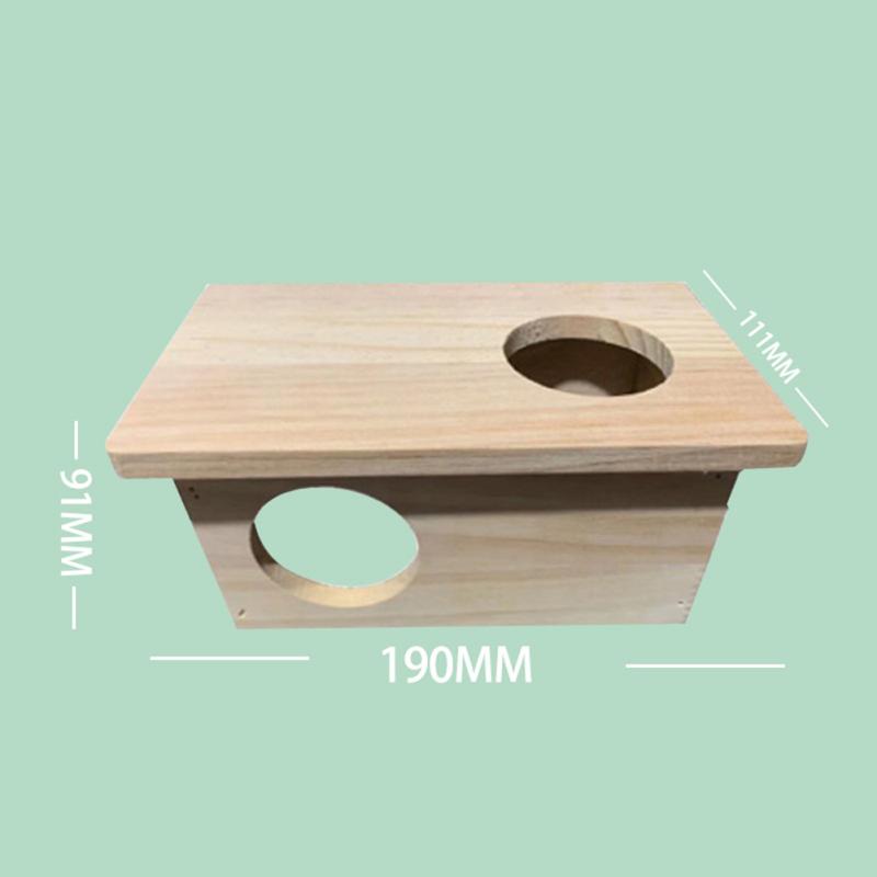 RUI RUI YU, деревянный дом с маленькими животными, лабиринт, туннели, исследование многокамерных убежищ для хомяков, игрушки для обогащения