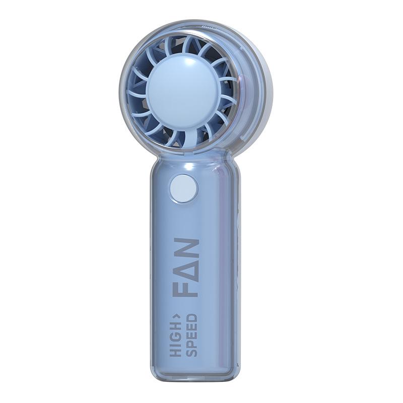 Portable USB Rechargeable Cartoon Handheld Fan - Lightweight, Three-Speed, Outdoor Friendly