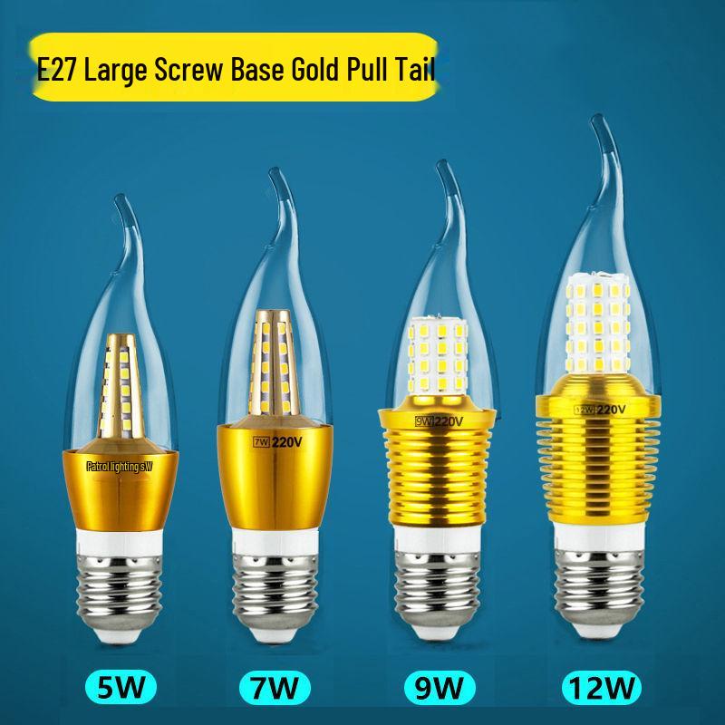 Светодиодная лампа-свеча Гипсофила E14 с винтовым цоколем, 5 Вт/7 Вт/9 Вт, Хрустальная люстра, Лампа-пузырь, Энергосберегающая