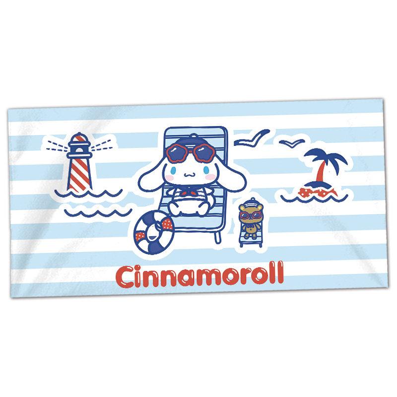 Absorbent Towel, Soft Bath Towel, Household Bath Towel, Cinnamoroll (Big Ear Dog) Sanrio Quick-Dry Beach Towel
